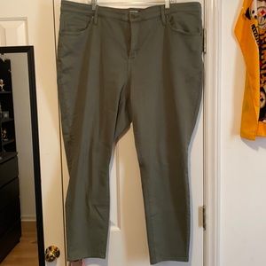 Cute green jeans by Ava & Viv size 24W